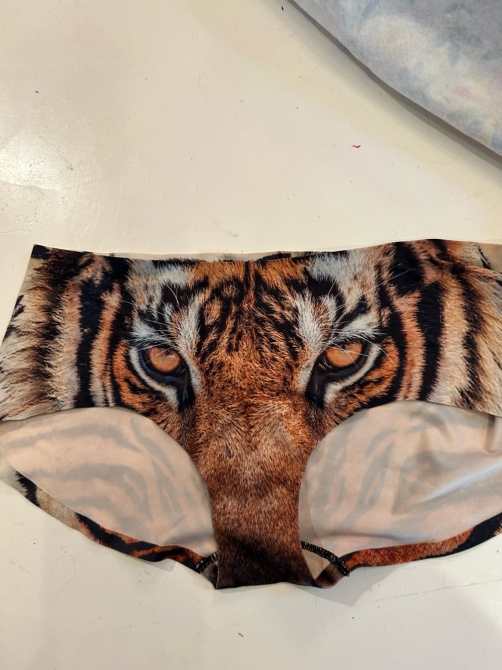 Tiger Face Hipster Briefs - Orange & Black Animal Print